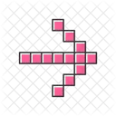 Pixel pink arrow  Icon