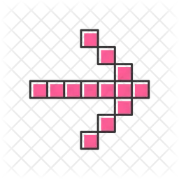 Pixel pink arrow  Icon
