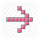 Pixel pink arrow  Icon
