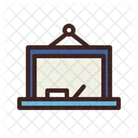 Pizarra Ensenanza Aprendizaje Icono