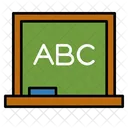 Pizarra Alfabeto Aula Icono