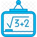 Pizarra Pizarra Clase De Matematicas Icon