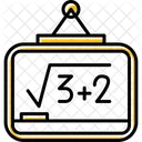 Pizarra Pizarra Clase De Matematicas Icon