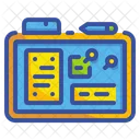 Tablero Diagrama Pizarra Profesiones Trabajos Presentacion Herramienta Grafica De Oficina Icono