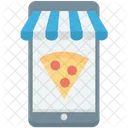 Pizzeria Online Geschaft Symbol
