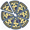 Pizza Pizza Pieces Pizza Slice Icon