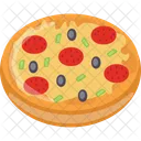 Pizza Slice Veggies Icon