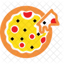 Fast Food Pizza Slice Cheesy Pizza Icon