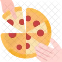 Pizza Eating Food Icon