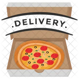 Pizza a domicilio Logo Icon