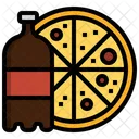 Pizza And Coke Pizza And Cooldrink Pizza Icon