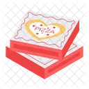 Pizza Boxes Heart Pizza Food Boxes Icon