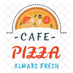 Pizza Cafe Logo Icon