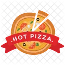 Distintivo Della Pizza Logo Della Pizza Ristorante Pizzeria Icon