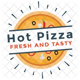 Pizza calda Logo Icon