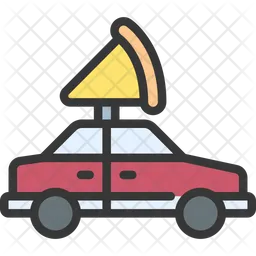 Pizza Car  Icon