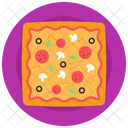 Comida Italiana Comida Chatarra Pizza Icono