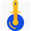 Pizza Cutter Slicing Kitchen Icon