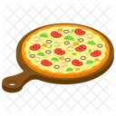 Pizza Italiana Pizza De Salchicha Italiana Comida Rapida Icono