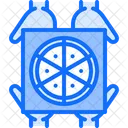 Pizza Box Hand Icon