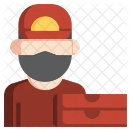 Pizza Delivery Man  Icon