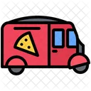 Pizza Truck Delivery Icon