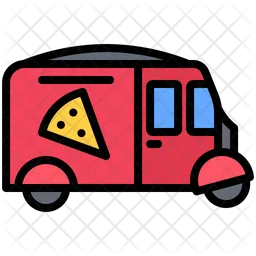 Pizza Delivery Truck  Icon