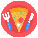 Italian Food Junk Food Pizza Dine In Icon
