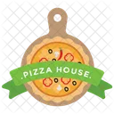 Pizza Abzeichen Pizza Logo Pizza Restaurant Symbol