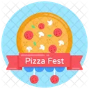 Pizza Party Pizza Fest Pizza Banner Icon
