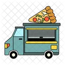 Pizza Truck Slice Icon