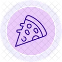Pizza Color Circle Icon Icon