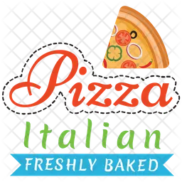 Pizza italiana Logo Icono