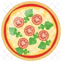 Pizza Margarita Potato Icon