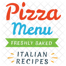 Pizza Menu Logo Icon