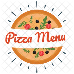 Pizza Menu Logo Icon