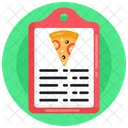 Pizza Menu Pizza Document Pizza Information Icône