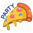 Pizza Party Slice Icon