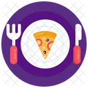 Pizza Serving Pizza Plate Pizza Icon