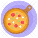 Italienisches Essen Junkfood Pizza Symbol