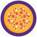 Comida Italiana Comida Chatarra Pizza Icono