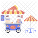 Pizza Shop Italian Food Junk Food Icon