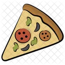 Snack Pizza Slice Fast Food Icon