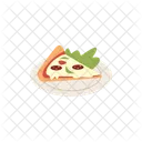 Pizza Plate Slice Icon