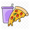Pizza Slice Fast Food Drink Icon