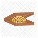 Pizza slice in box  Icône