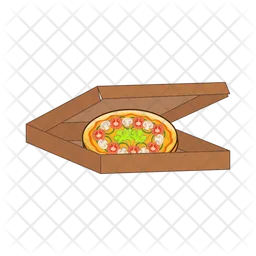 Pizza slice in box  Icon