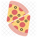 Pizza Slices Fast Food Junk Food Icon