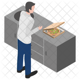 Pizza Stall Icon