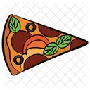 Tranche De Pizza Restauration Rapide Collation Icon